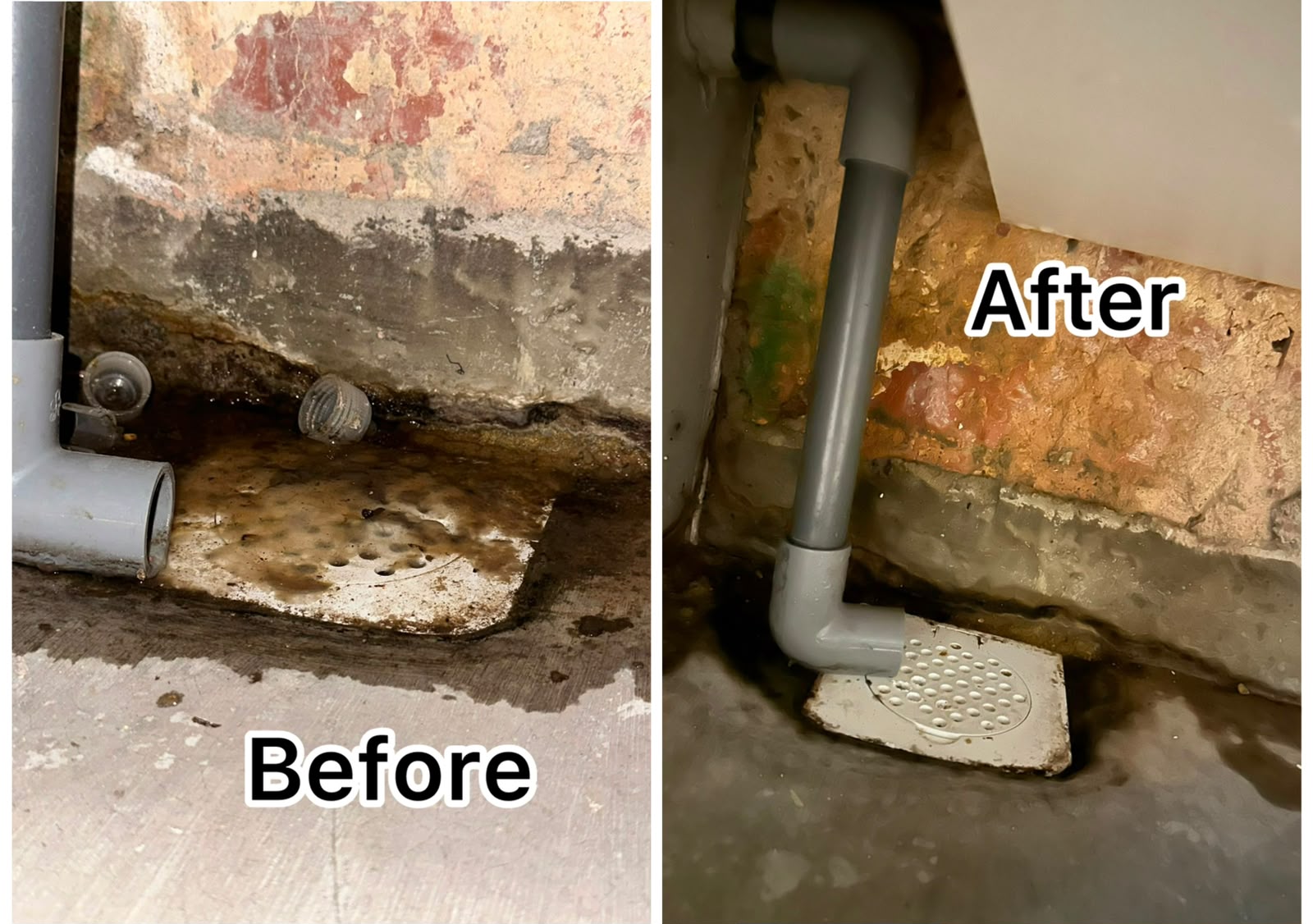 Drain Pipe Modification & Floor Trap Reconnection Service in Singapore
